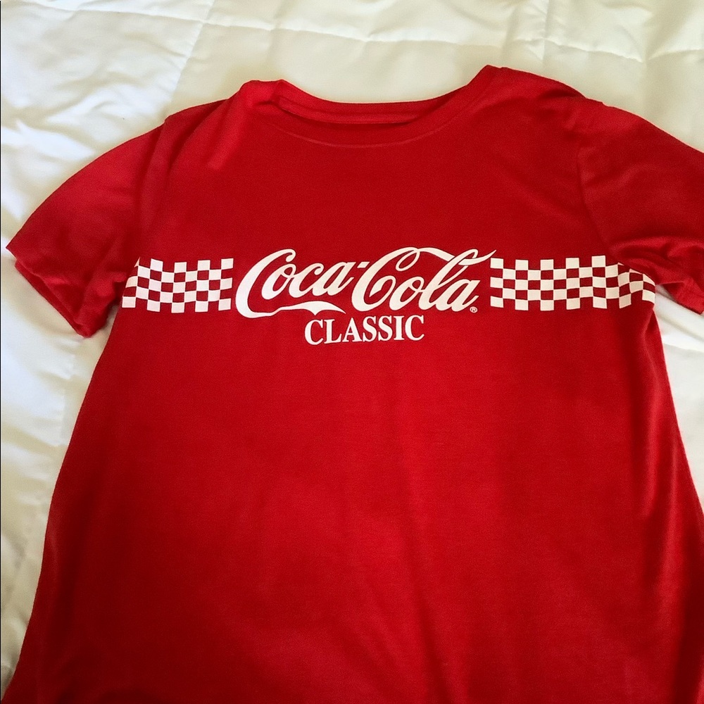 Coca Cola logo graphic t-shirt